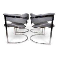 Set di 4 sedie da pranzo disegnate da Vittorio Introini per Mario Sabot, 1970