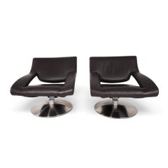 De Sede DS-255 Avantgarde Lounge Chair in Dark Brown Leather, 2000