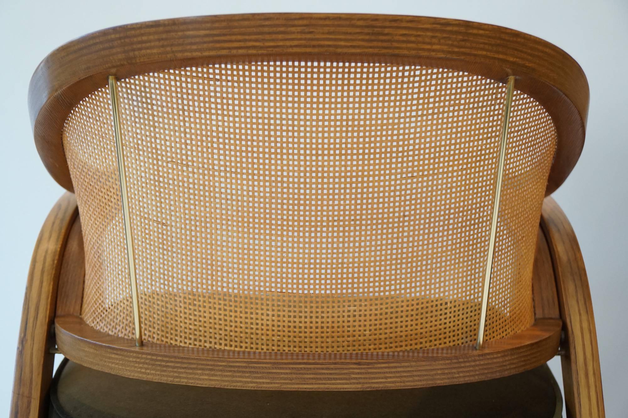 Ash Pair of Edward Wormley Chairs for Dunbar