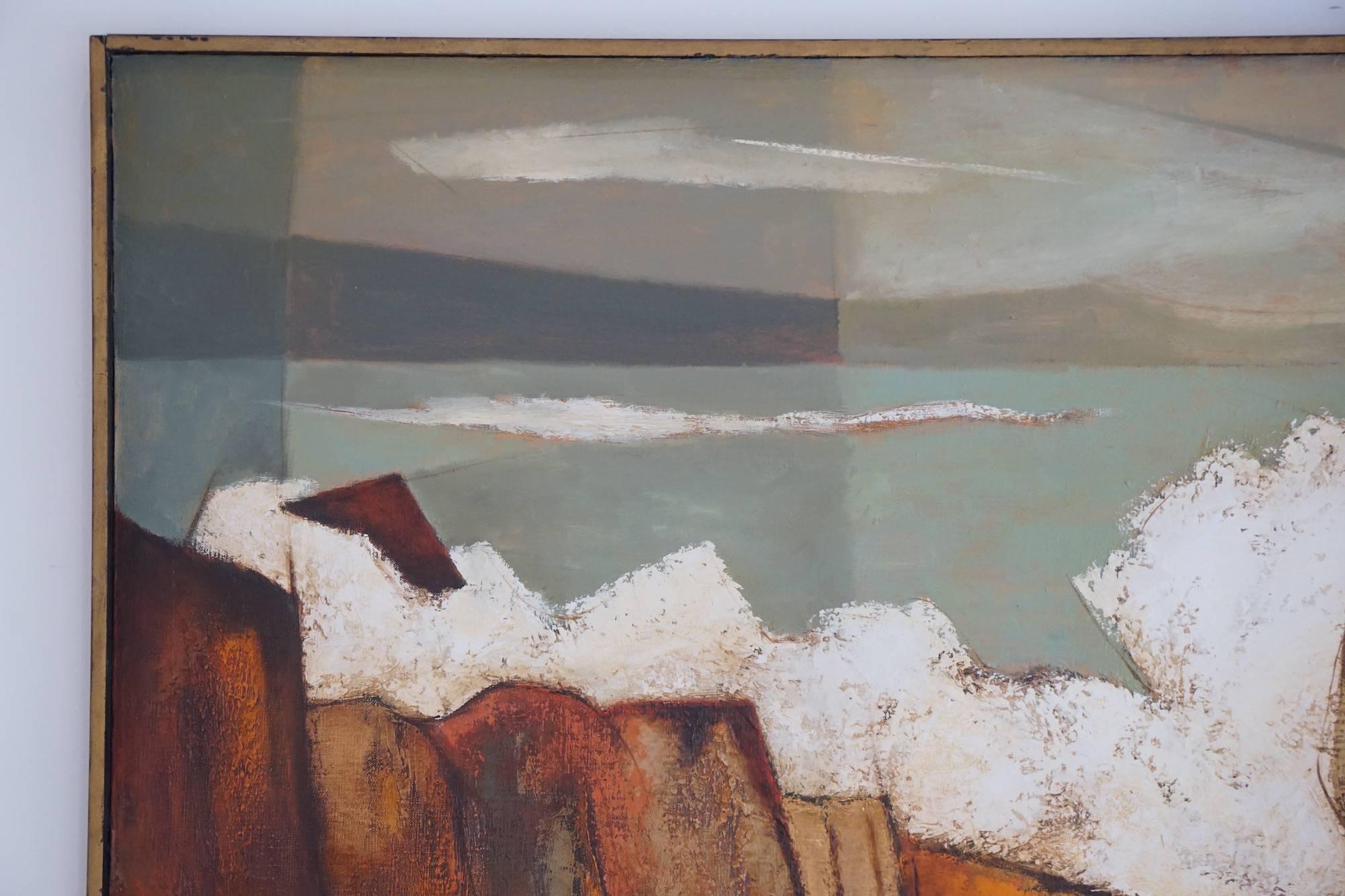 "Off the Point" by Darwin Musselman. Signed. Oil on board.