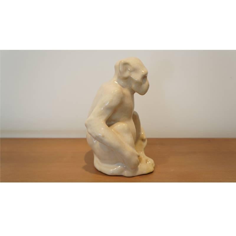 Art Deco Primavera Primate Sculpture For Sale