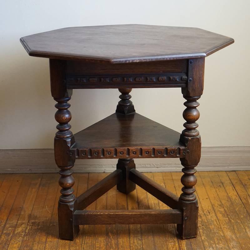 English 19th Century Jacobean Occasional Table