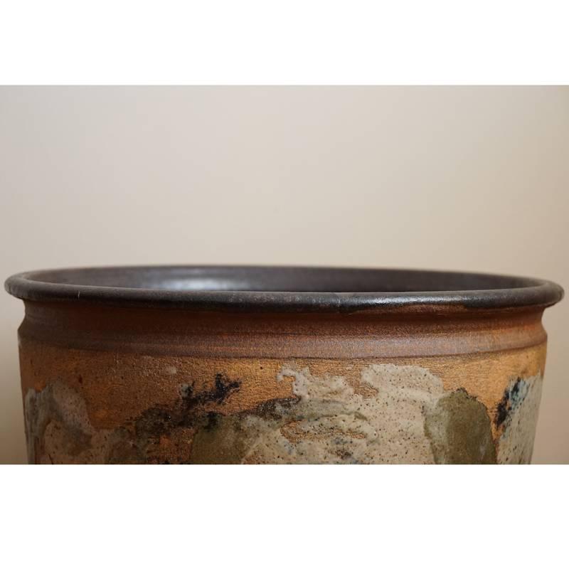 Italian Organic Glazed Planter In Excellent Condition For Sale In Los Angeles, CA