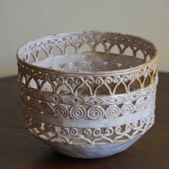 Reticulated Glazed Terracotta Vessel