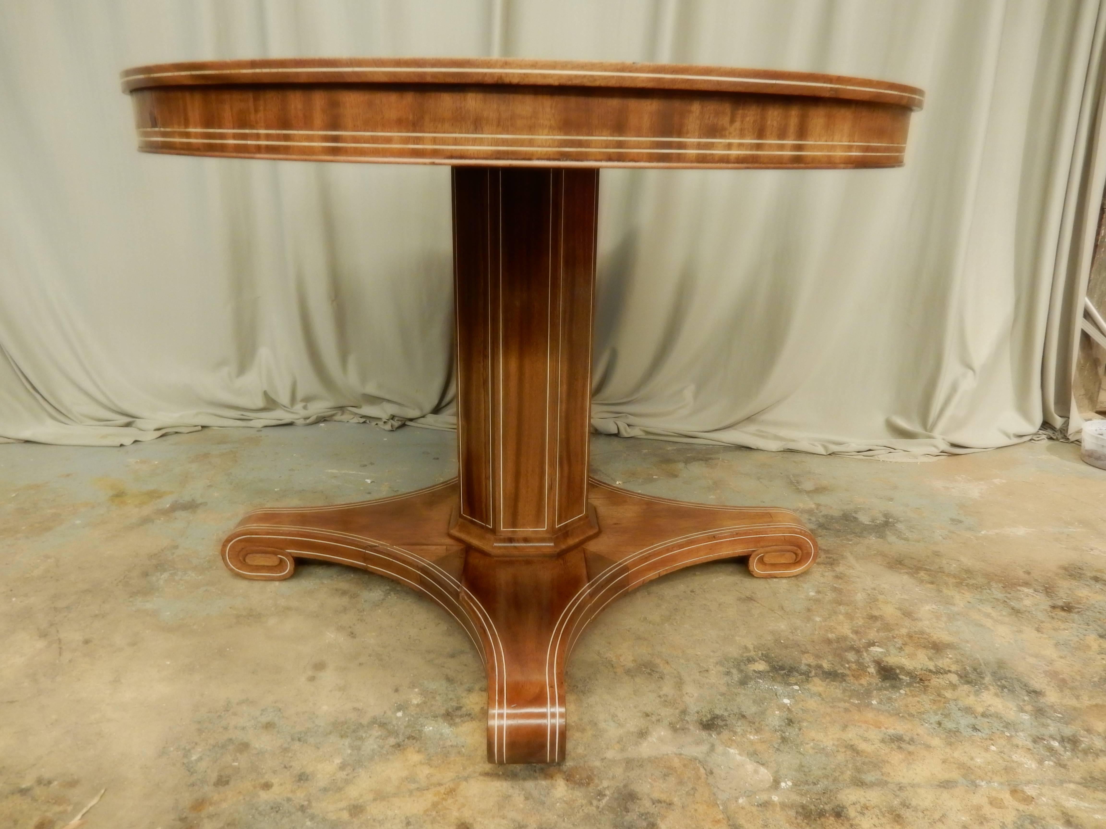 English Art Deco Center Hall table For Sale