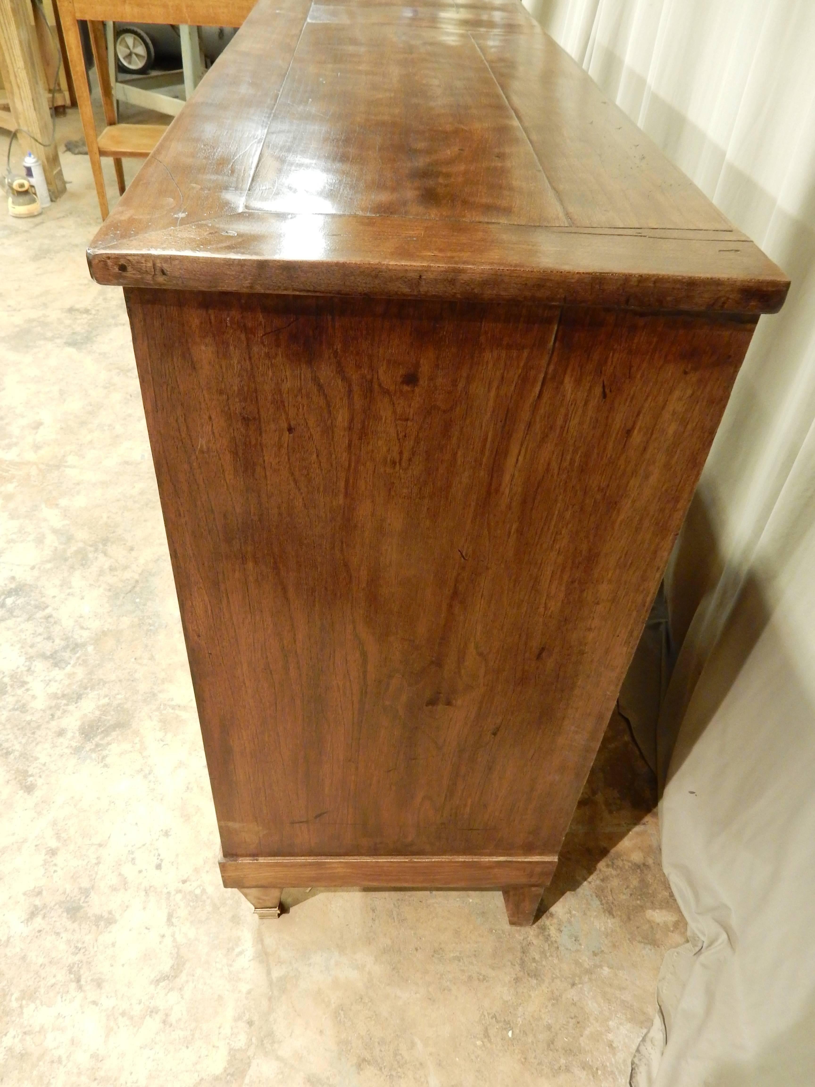 Very nice French Directoire style 19th century enfilade. Carefully restored has two drawers and three doors.