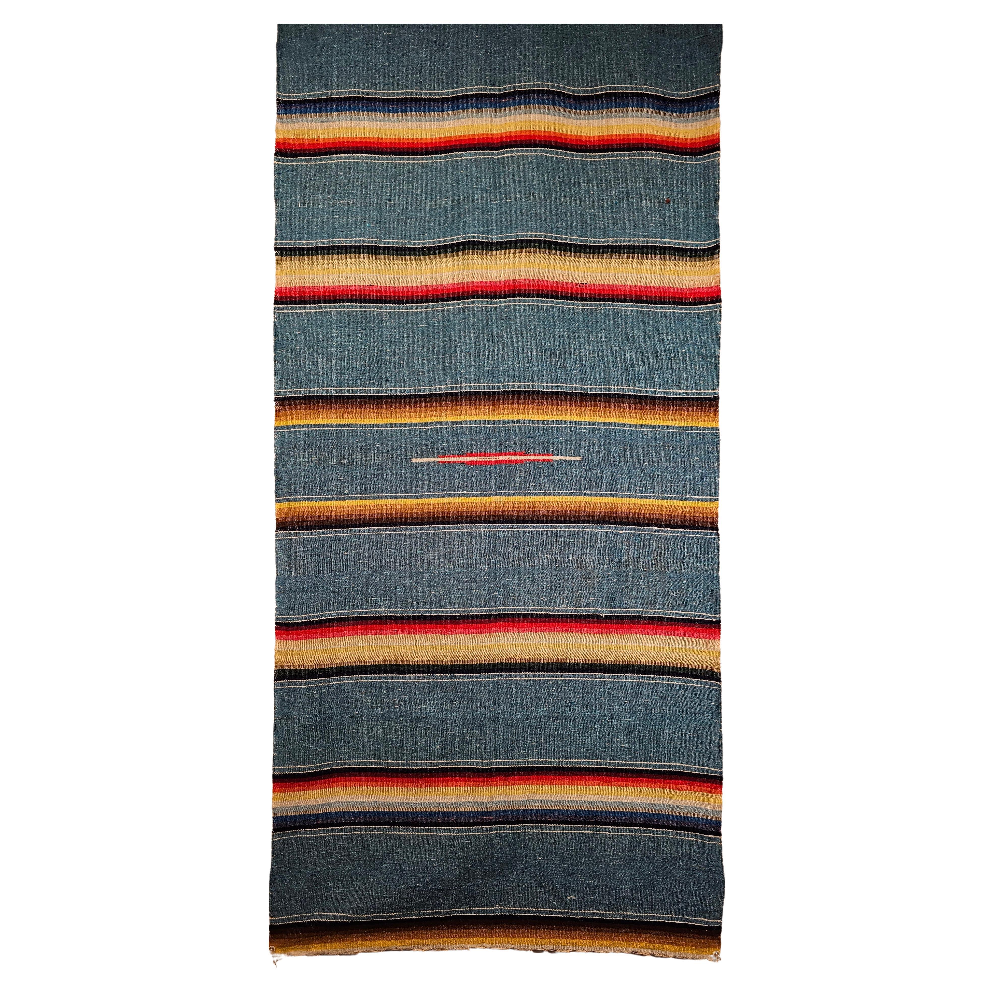 Vintage Chimayo Area Rug, 2’ 2” x 4’ 1”
