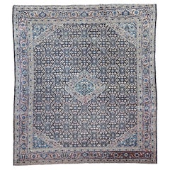 19th Century Persian Tabriz in an All-over Geometric Pattern in Midnight Blue