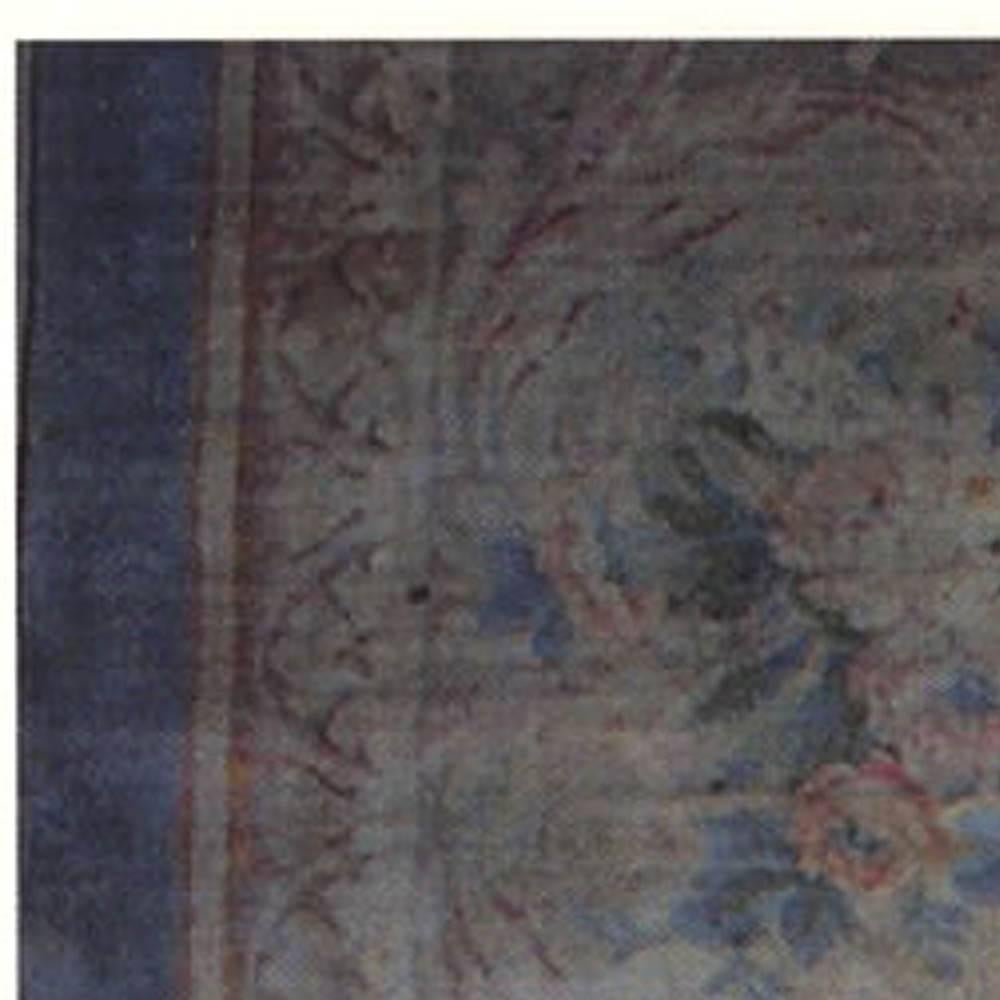 Silk Authentic Oversized Antique Savonnerie Carpet For Sale