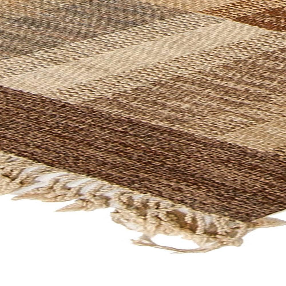 Hand-Knotted Vintage Swedish Carpet