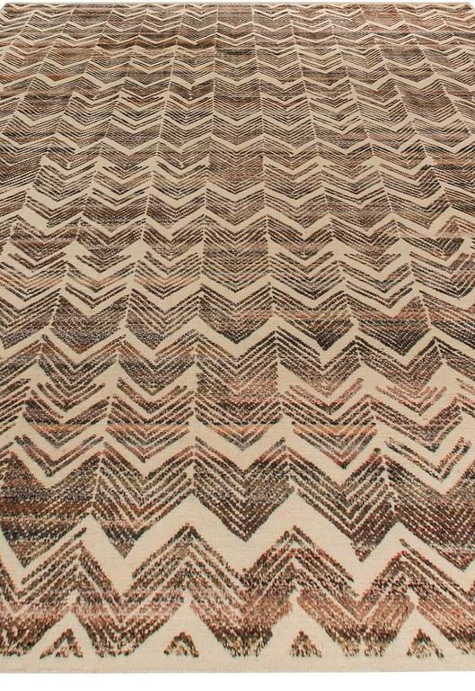 Contemporary High, Low Pile Rug For Sale at 1stdibs