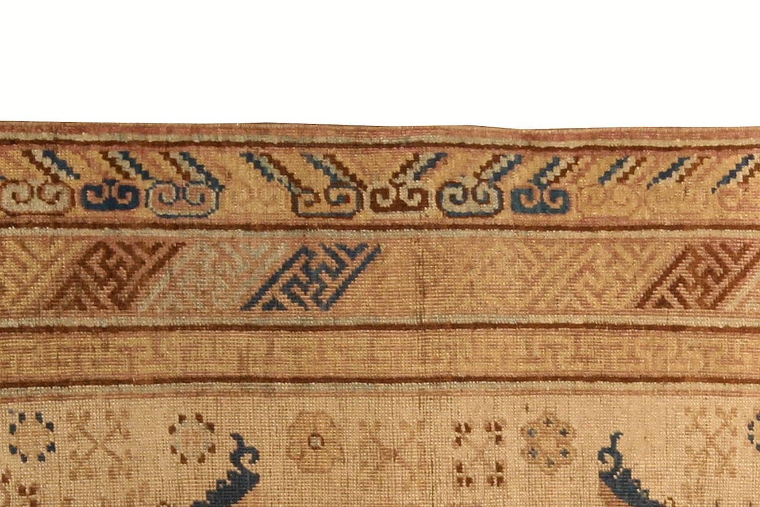Hand-Knotted Vintage Khotan Rug