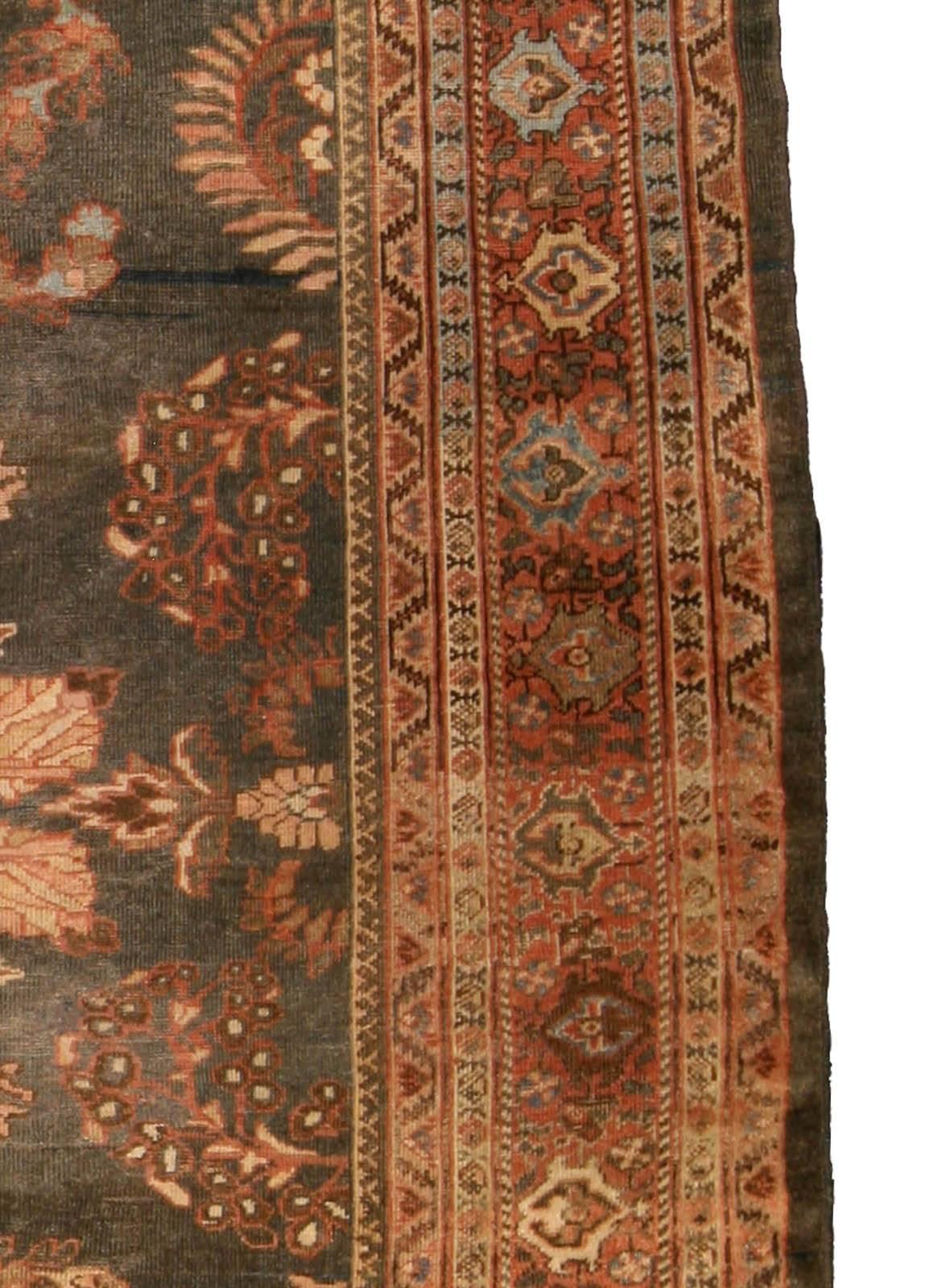 Wool Antique Persian Sultanabad Carpet