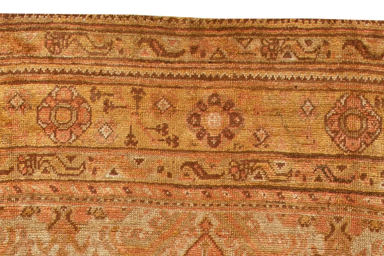 19th Century Antique Turkish Oushak Carpet