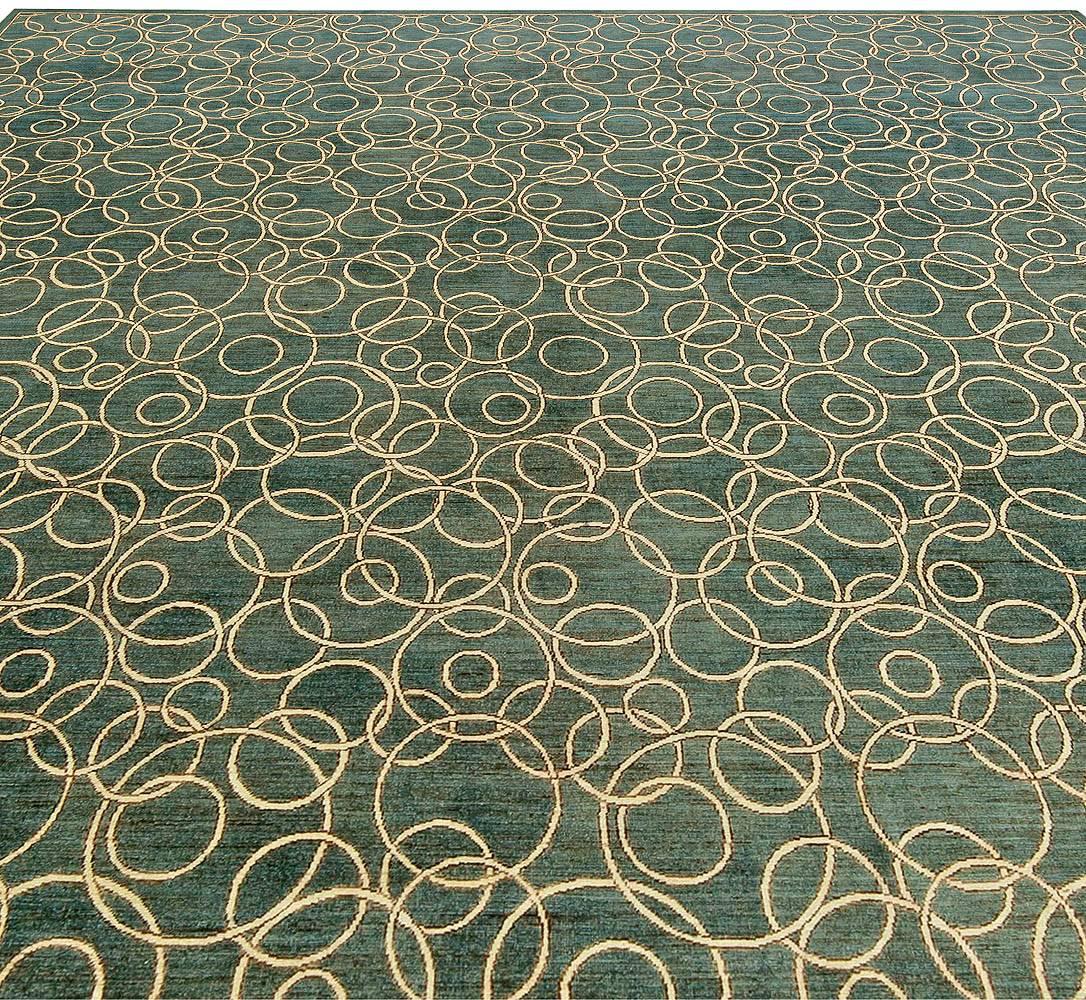 Contemporary Water Rings Area Rug