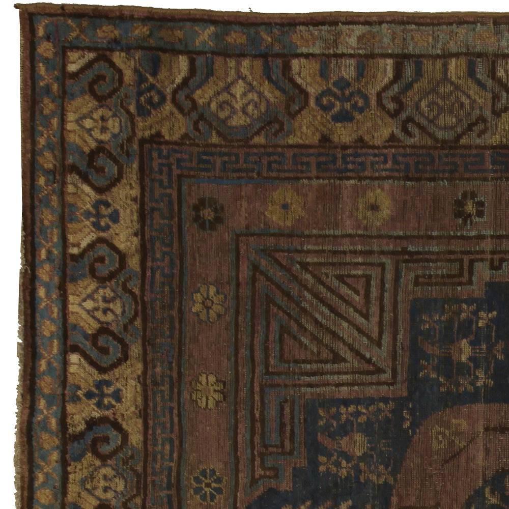 Wool Vintage Samarkand ‘Khotan’ Rug For Sale