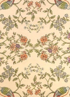 Large Antique Portuguese Needlepoint Rug