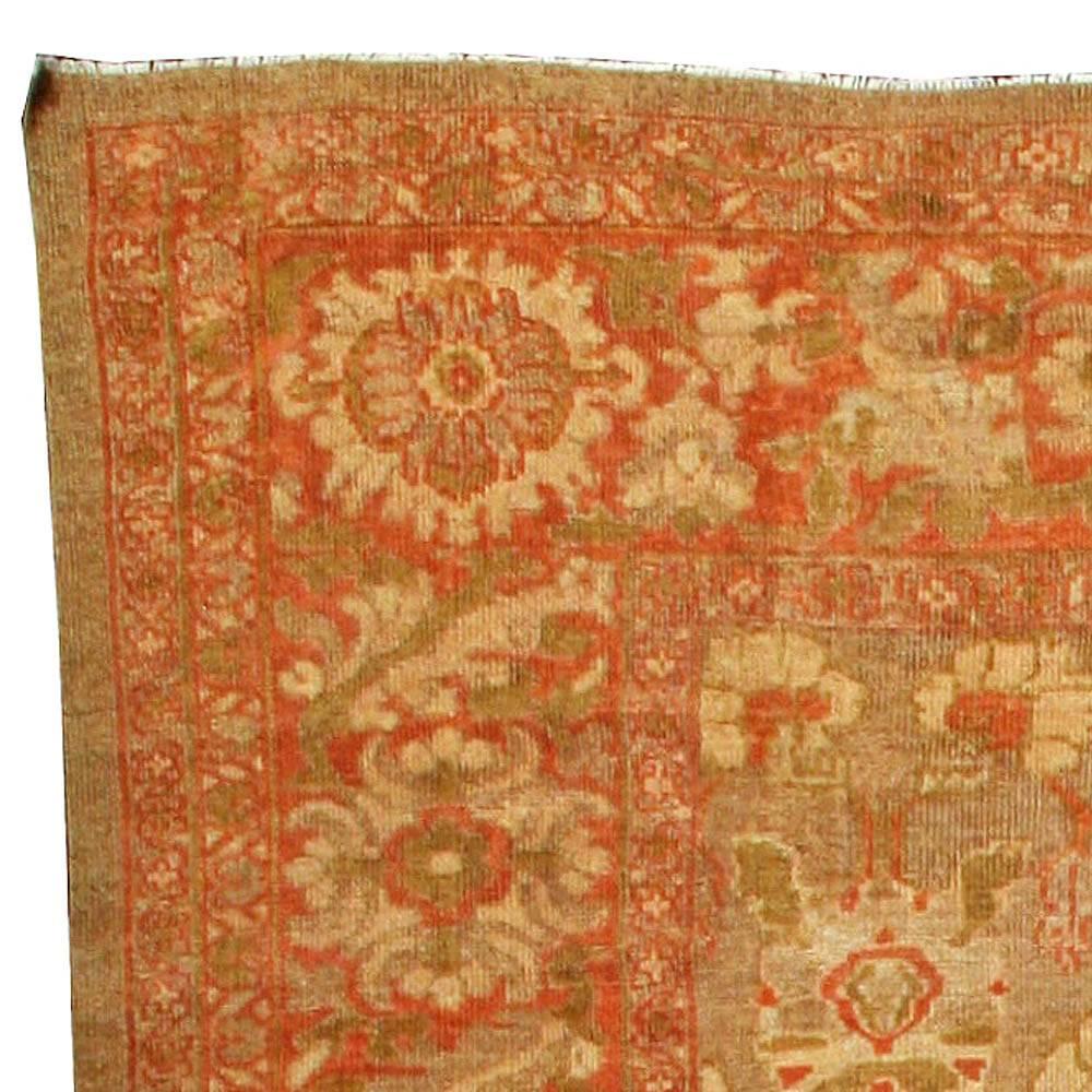 Hand-Woven Antique Persian Sultanabad Rug