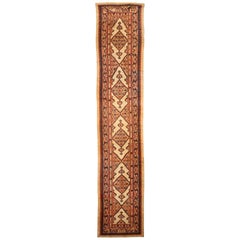 Authentique chemin de table en laine fait à la main par Sarab au 19e siècle