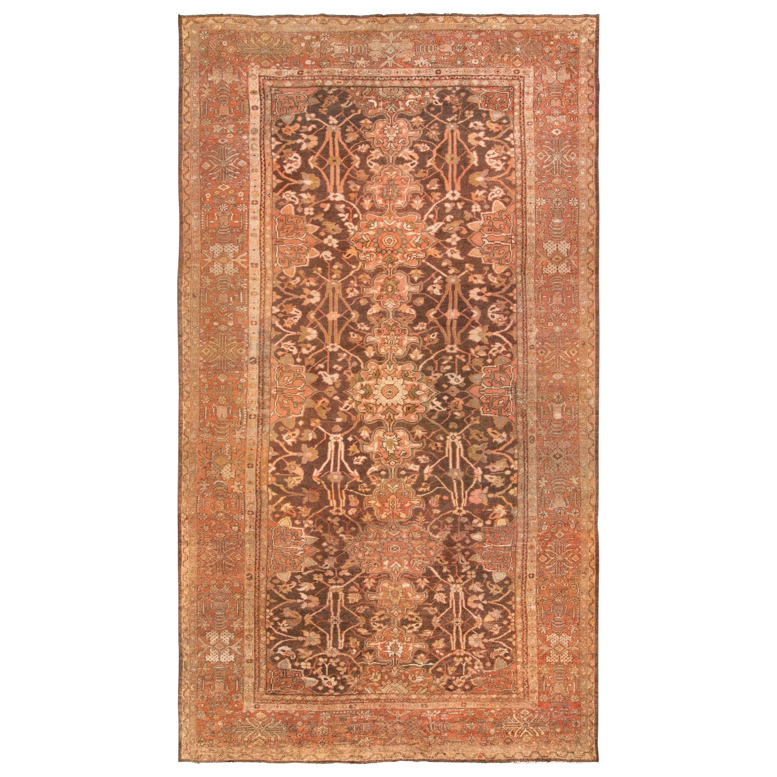 Persischer Sultanabad-Wollteppich des 19. Jahrhunderts, handgefertigt