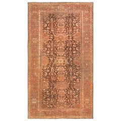 Antique 19th Century Persian Sultanabad Handmade Wool Rug