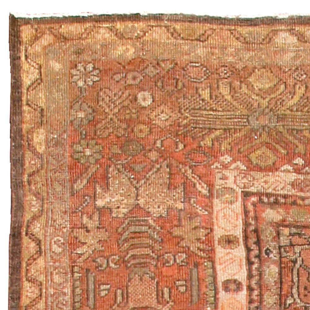 Hand-Woven 19th Century Persian Sultanabad Handmade Wool Rug For Sale