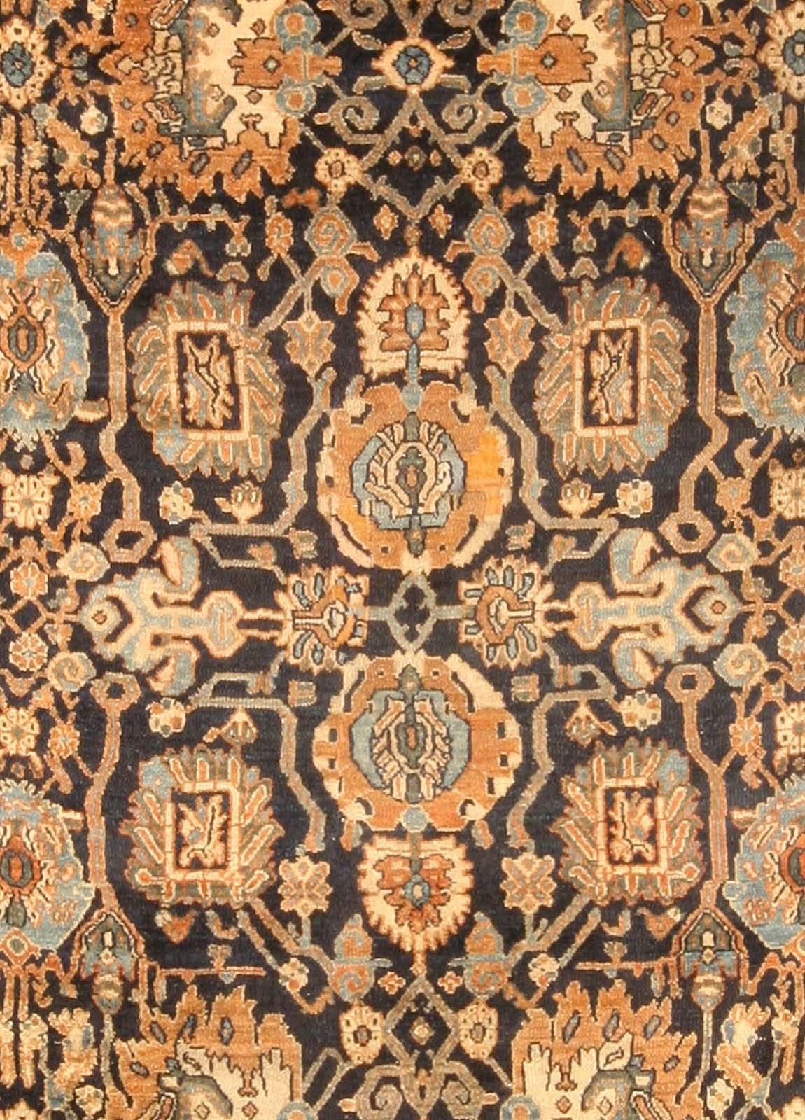 Ancien tapis persan en laine fait main Malayer (taille ajustée)
Taille : 12'4