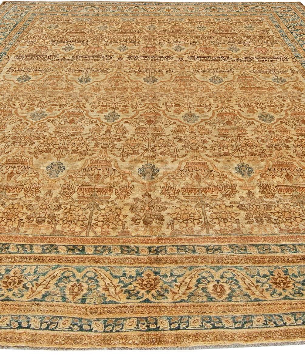 20th Century Vintage Persian Tabriz Rug