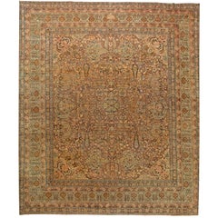 19th Century Oversized Persian Kirman Handmade Rug