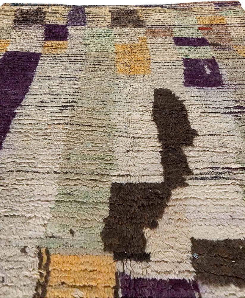 Mid-Century Modern Vintage Moroccan Carpet
