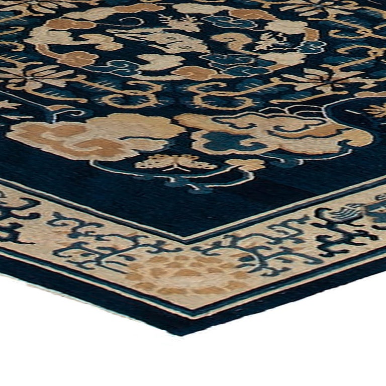 Blue Vintage Chinese Rug For Sale at 1stdibs