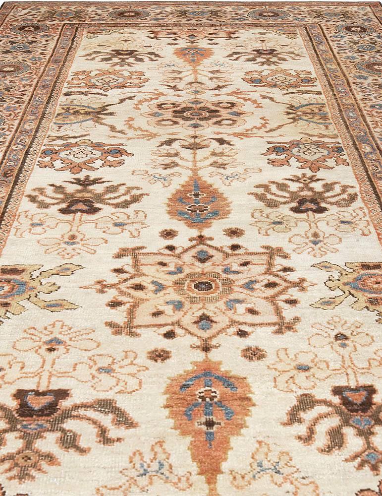 Hand-Woven Antique Persian Sultanabad Handmade Wool Rug For Sale