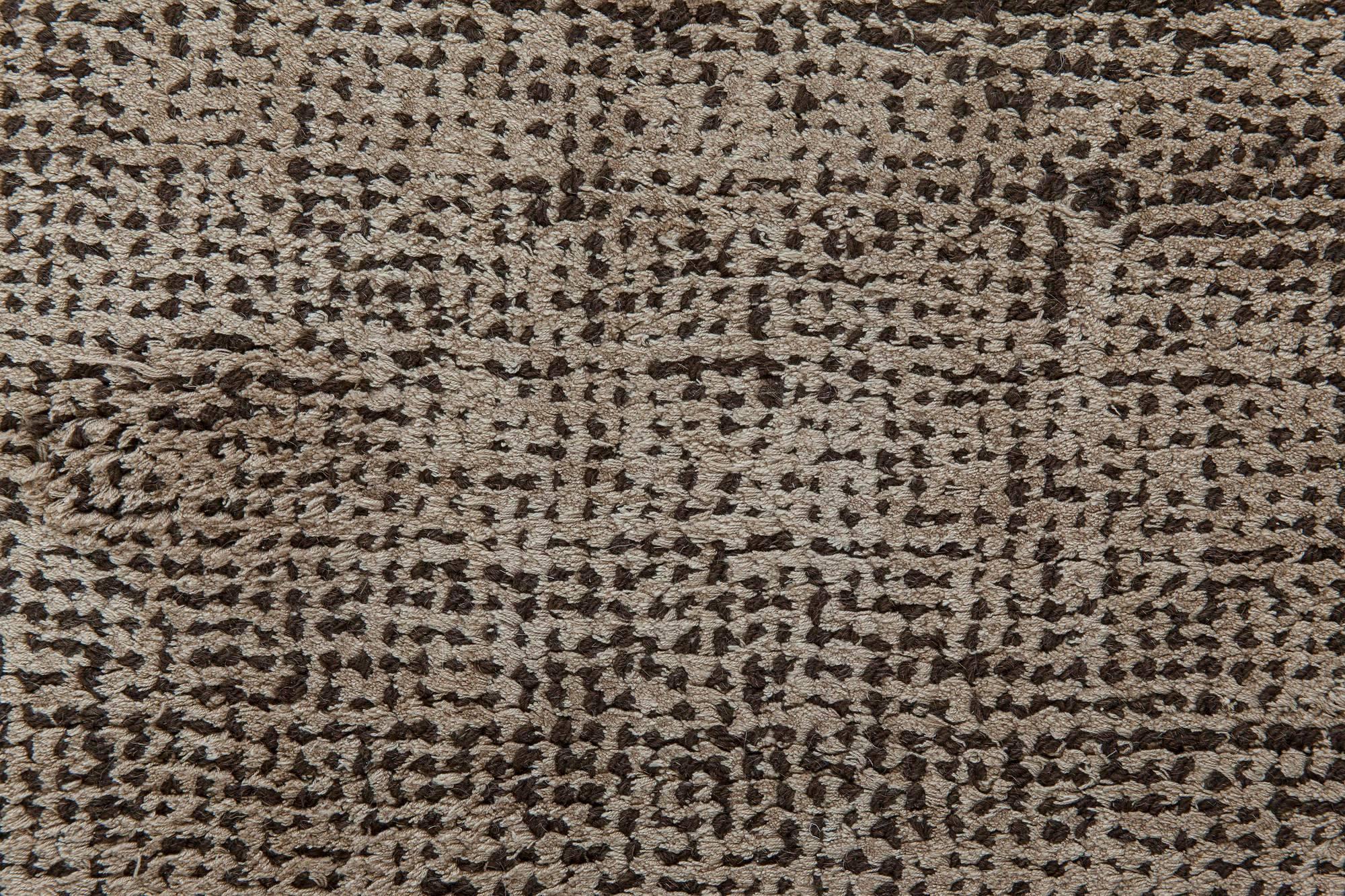 Nepalese Brown Contemporary Rug