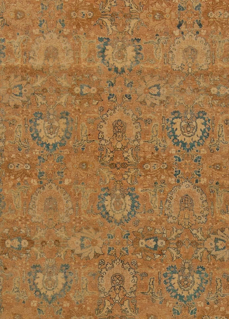 Antique Persian Tabriz carpet
Size: 11'0