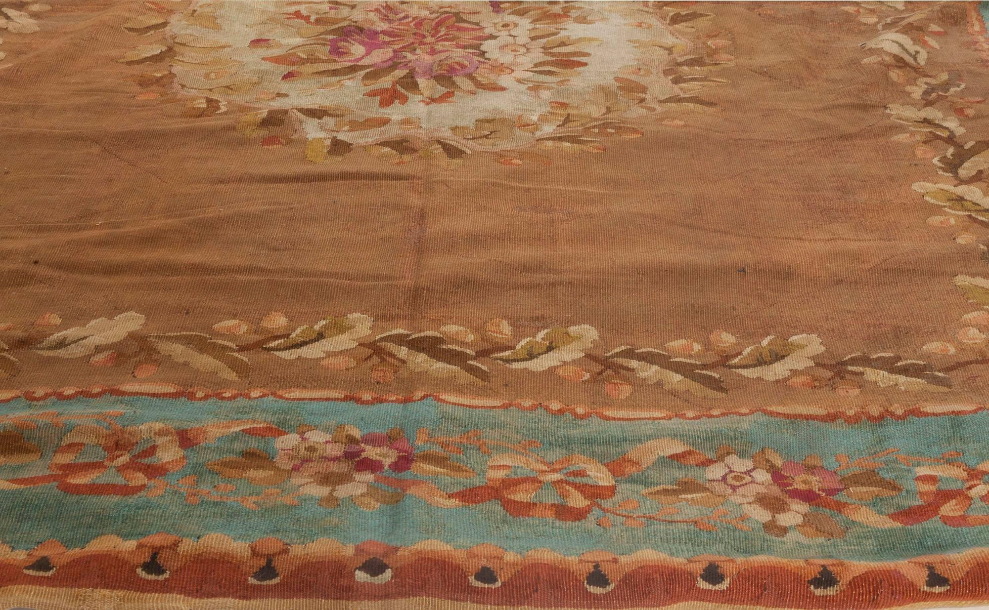 19th Century Antique French Aubusson Rug