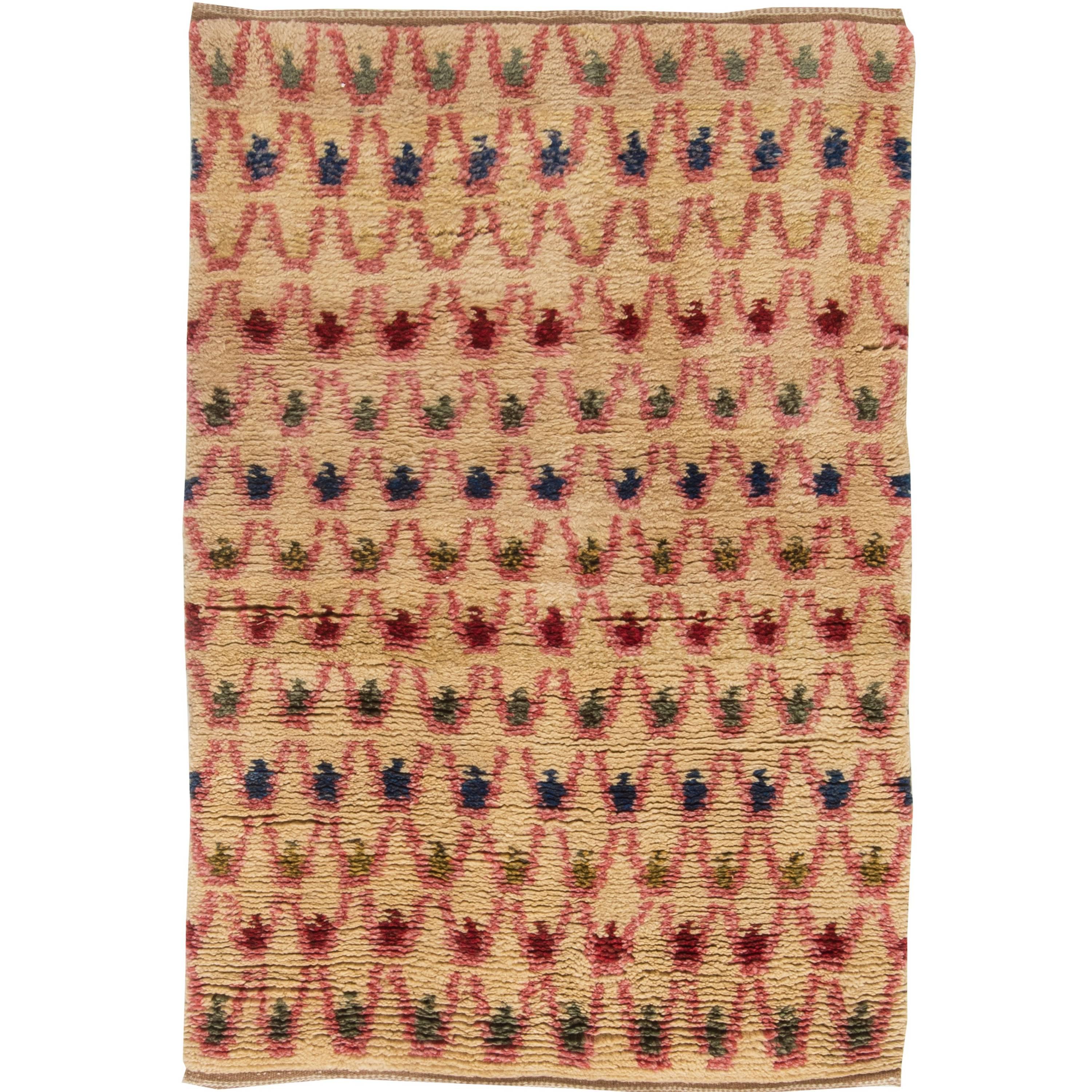 Vintage Rya Rug For Sale at 1stdibs