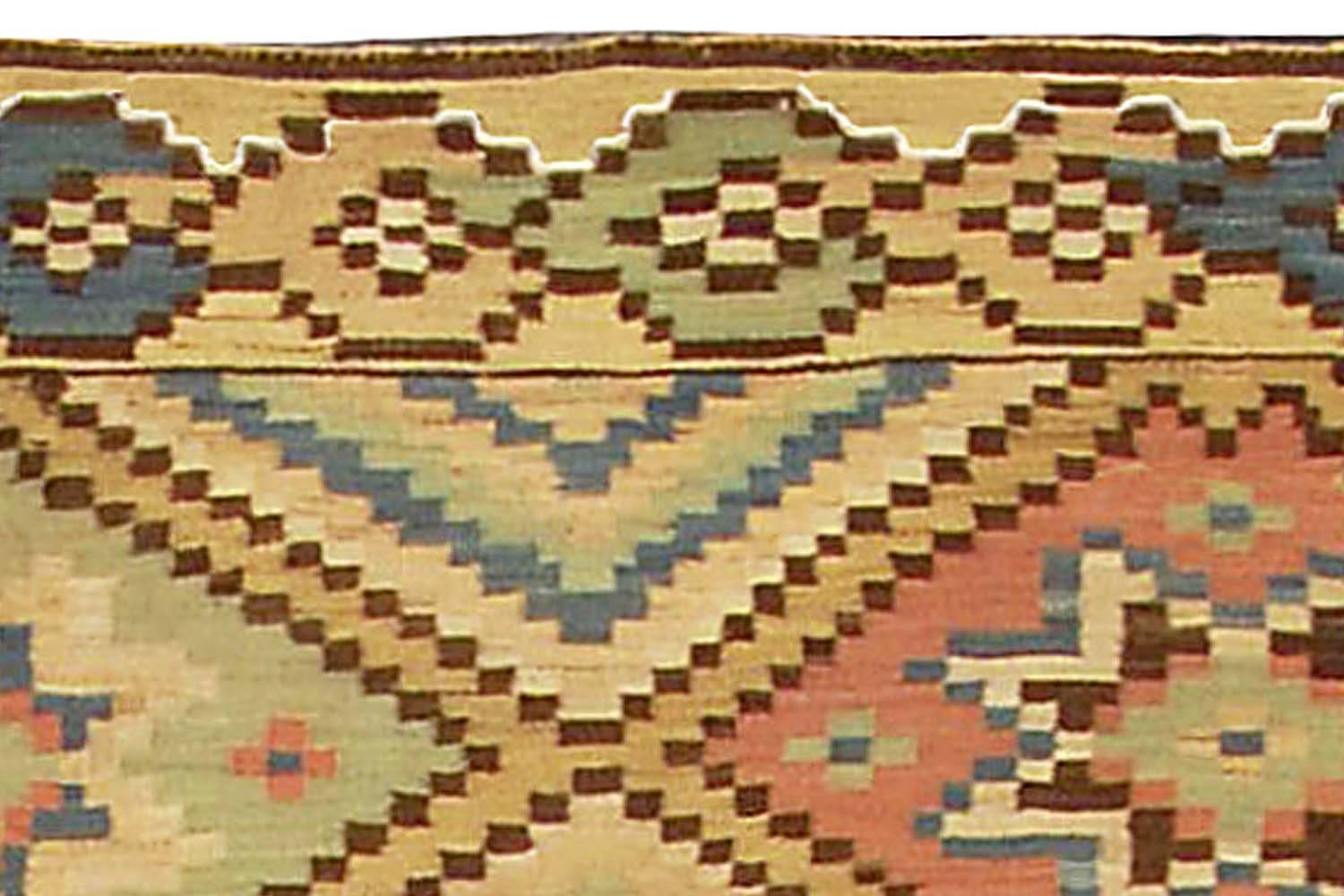 20th Century Mid-20th century Swedish Handmade Wool Rug For Sale