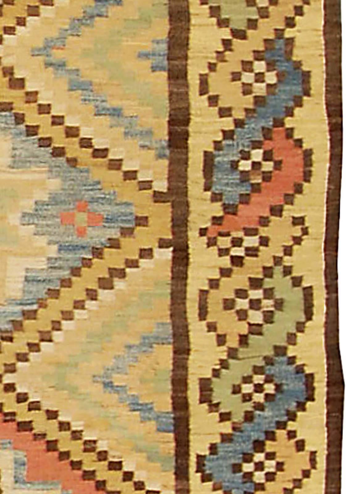 Mid-20th century Swedish Handmade Wool Rug For Sale 1