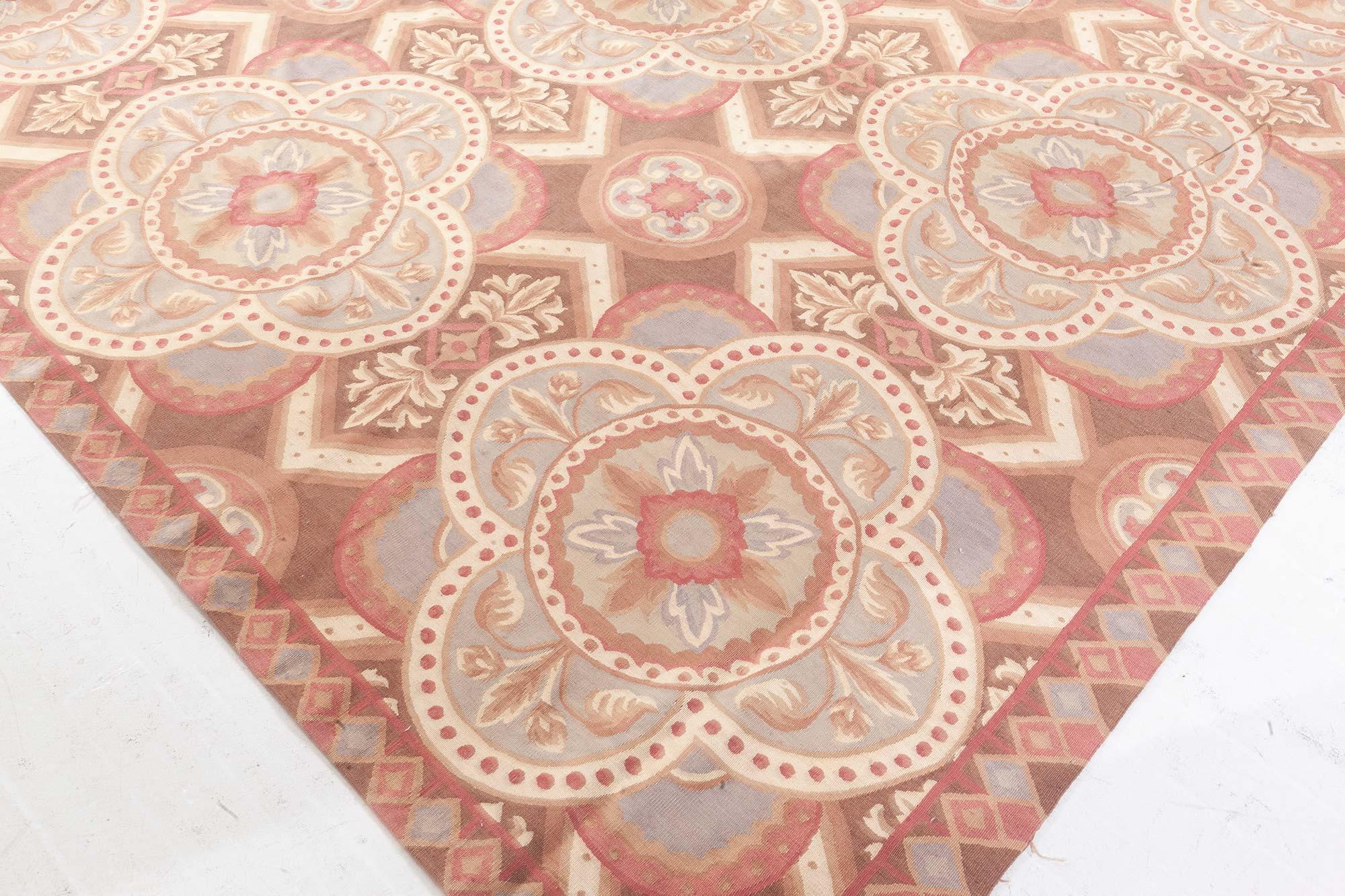 Traditional Inspired Aubusson Rug For Sale 1