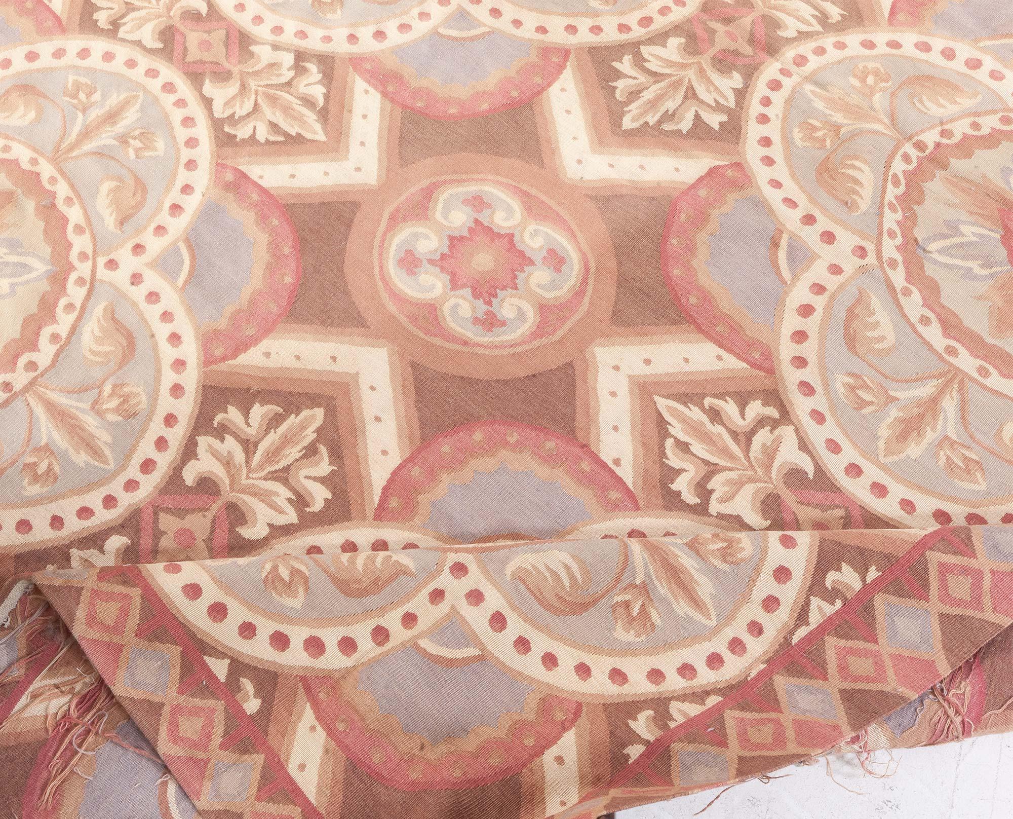 Wool Traditional Inspired Aubusson Rug For Sale