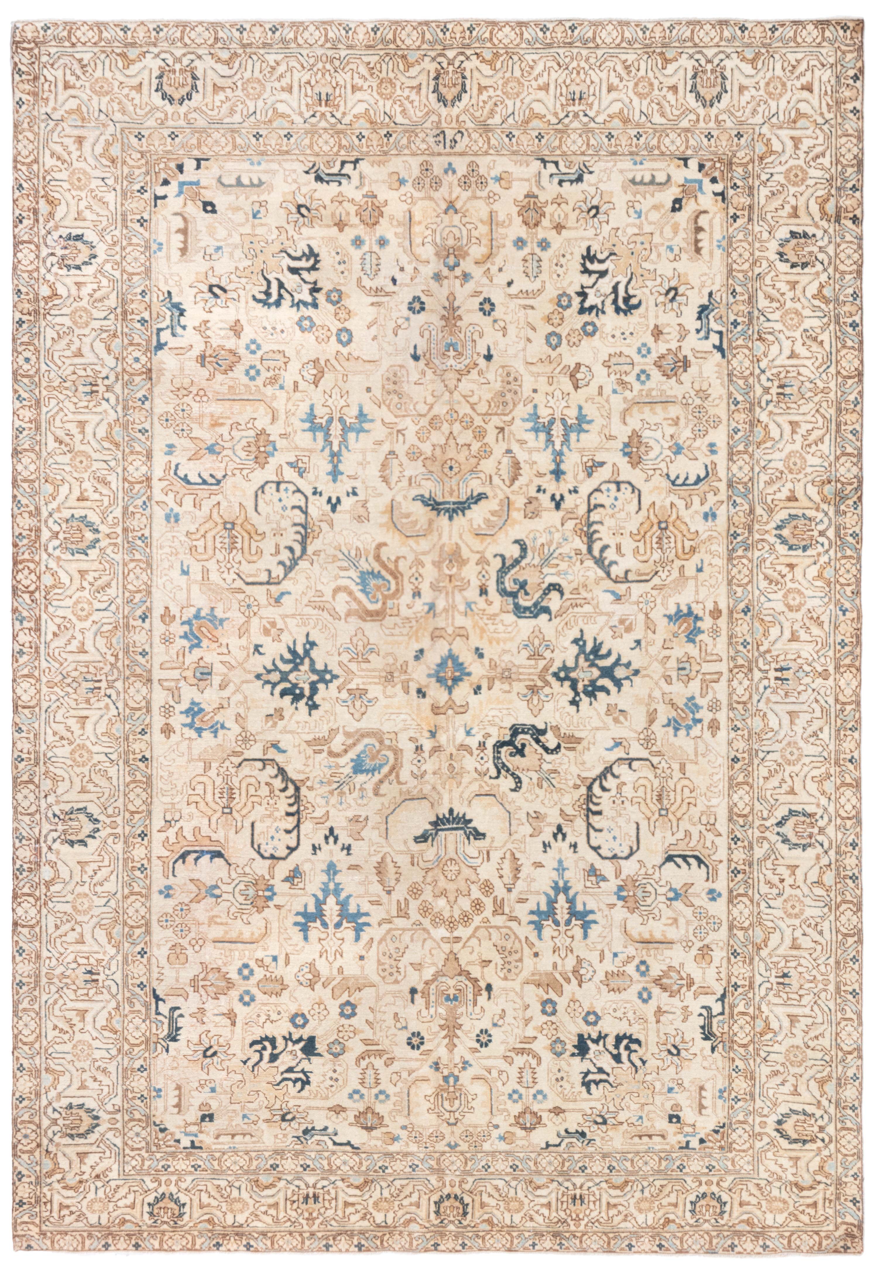 Doris Leslie Blau Antique Floral Persian Kirman Handmade Wool Rug