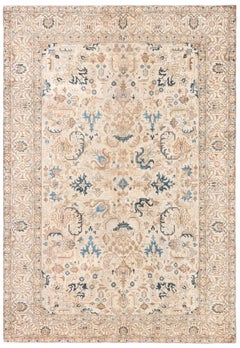 Doris Leslie Blau Antique Floral Persian Kirman Handmade Wool Rug