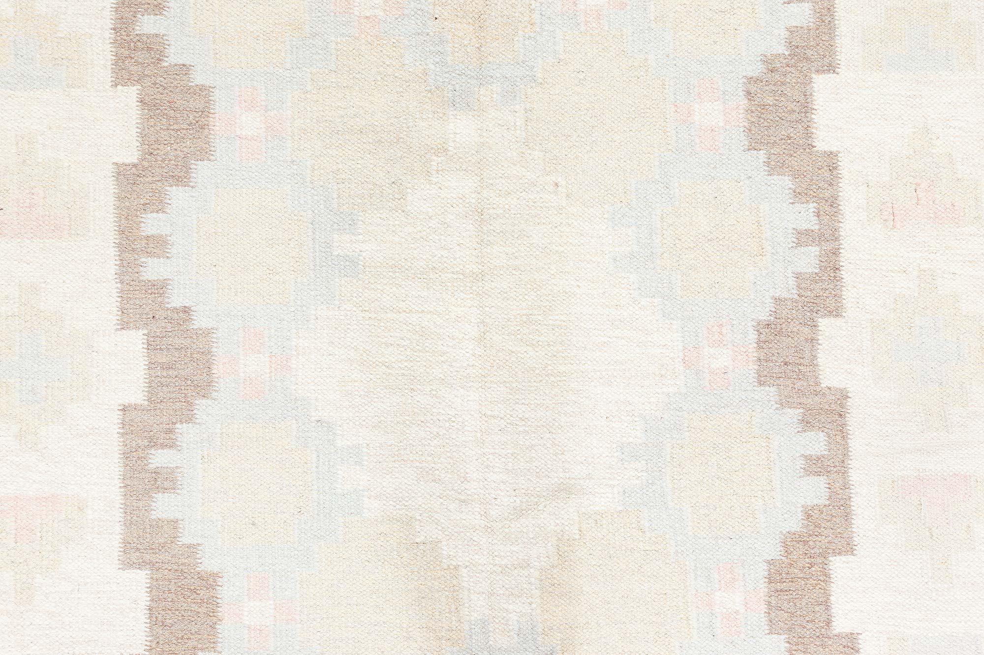 Doris Leslie Blau Mid-20th Century Swedish Flat-Weave Wool Rug Moderno de mediados de siglo en venta