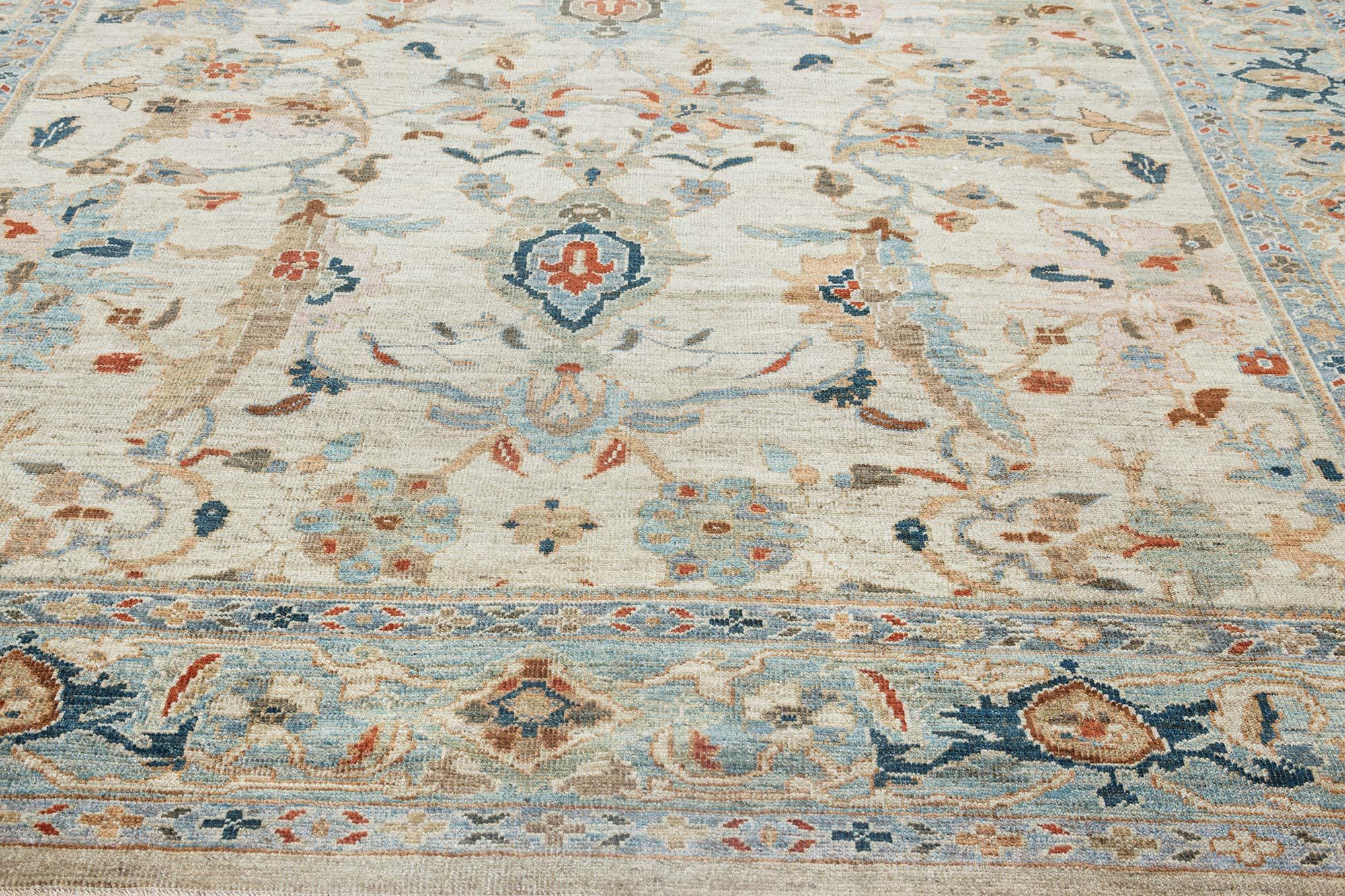Zeitgenössischer handgefertigter Wollteppich im Sultanabad-Stil von Doris Leslie Blau (21. Jahrhundert und zeitgenössisch) im Angebot