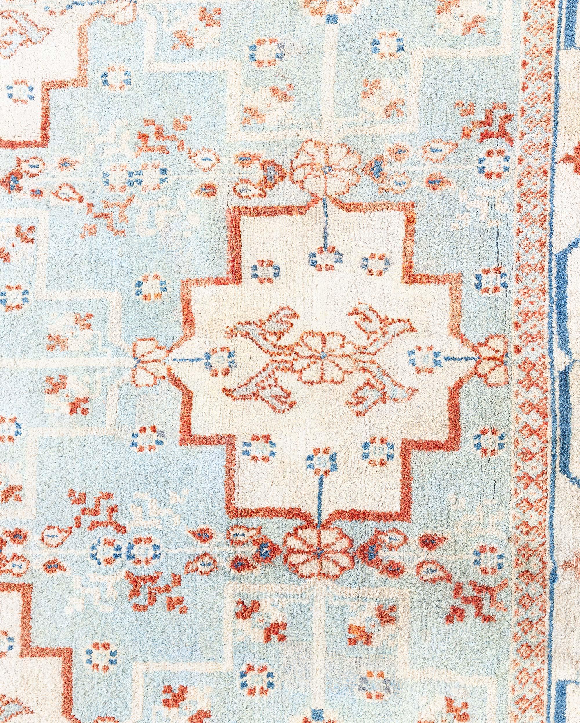 Indiano Tappeto Agra in cotone indiano Doris Leslie Blau in vendita