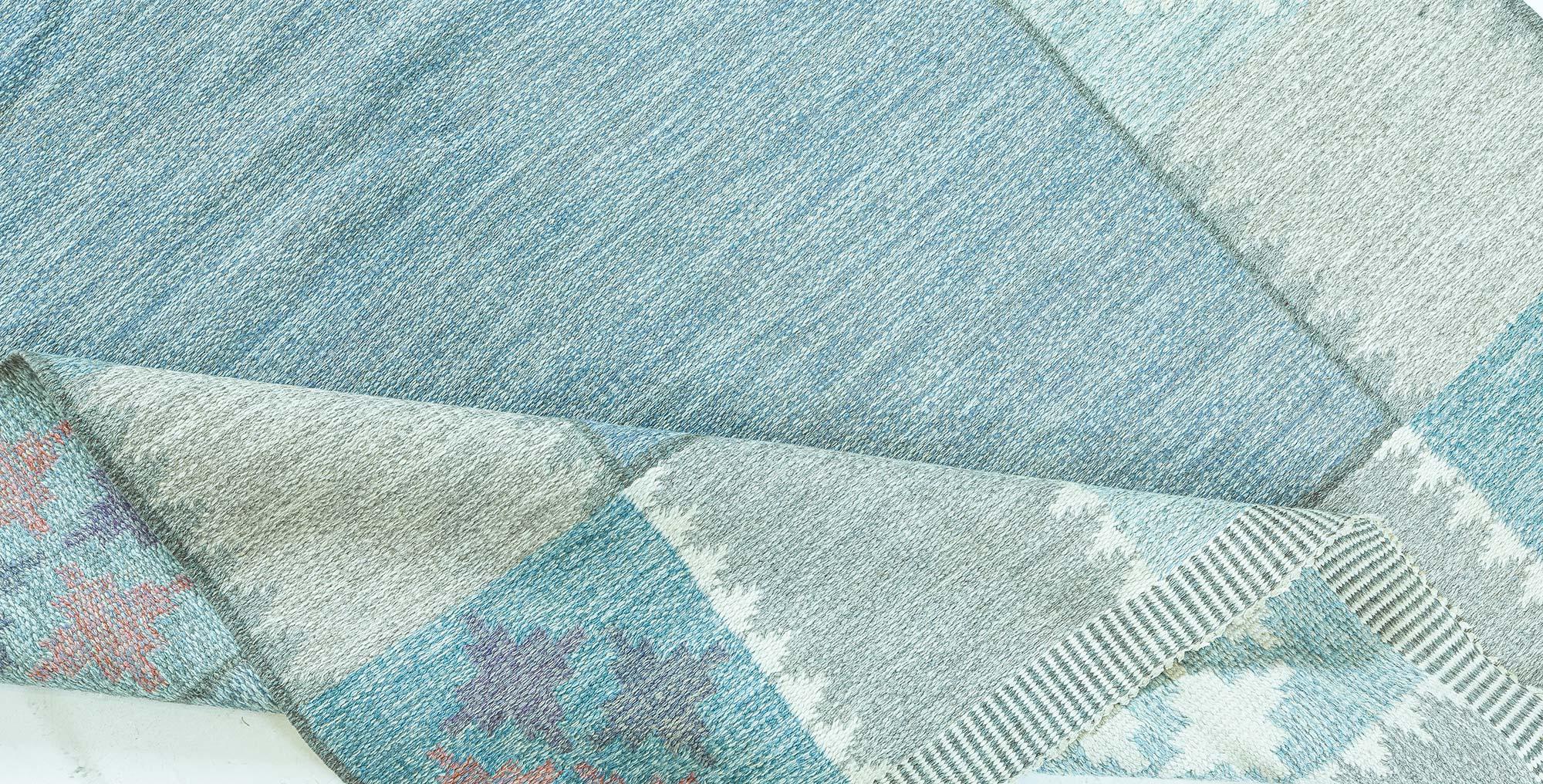 Tessuto a mano Tappeto svedese a tessitura piatta Doris Leslie Blau di Bitte Ahlgren 'BA' in vendita