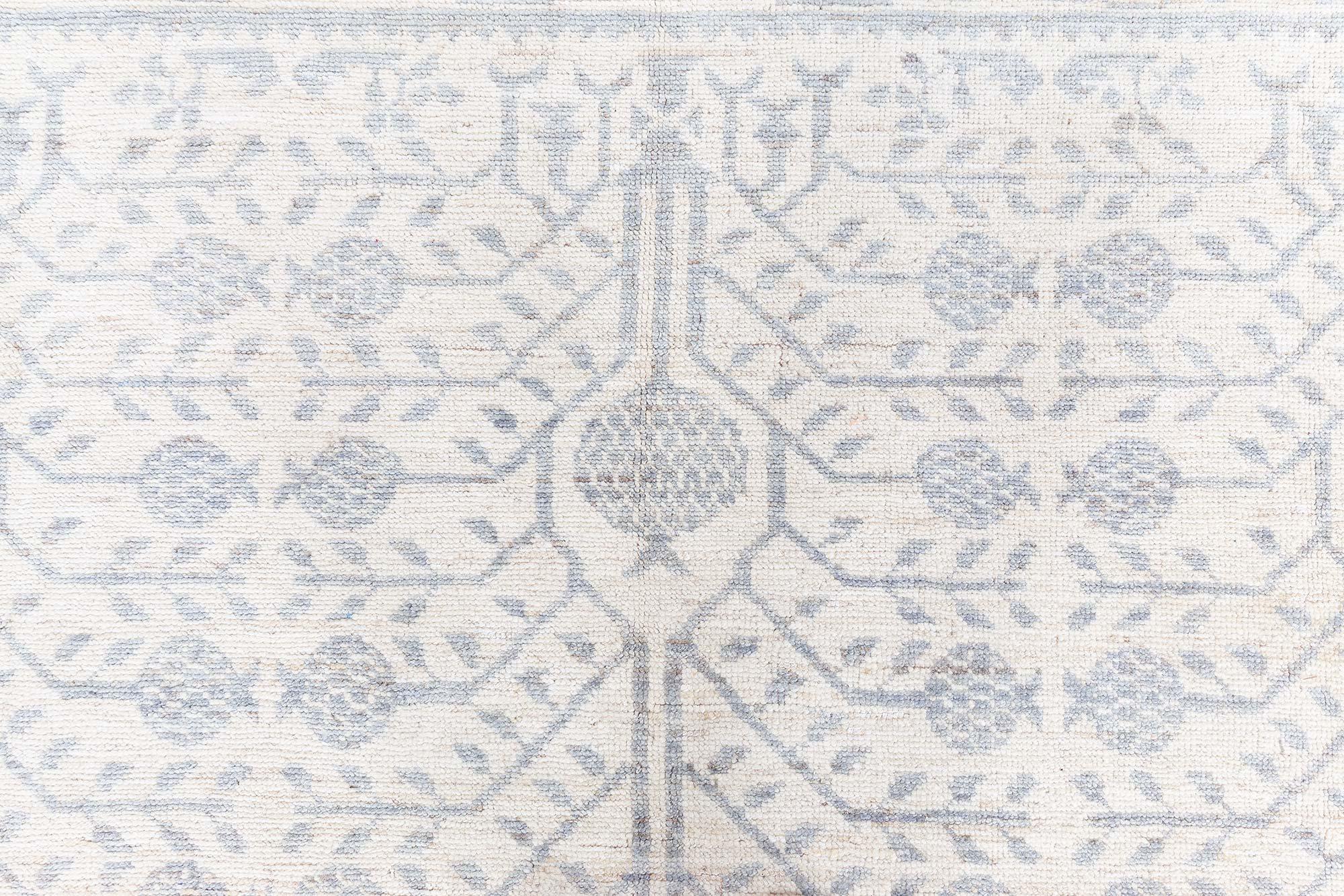 Moderner Samarkand-Teppich Doris Leslie Blau (Ostturkestanisch) im Angebot