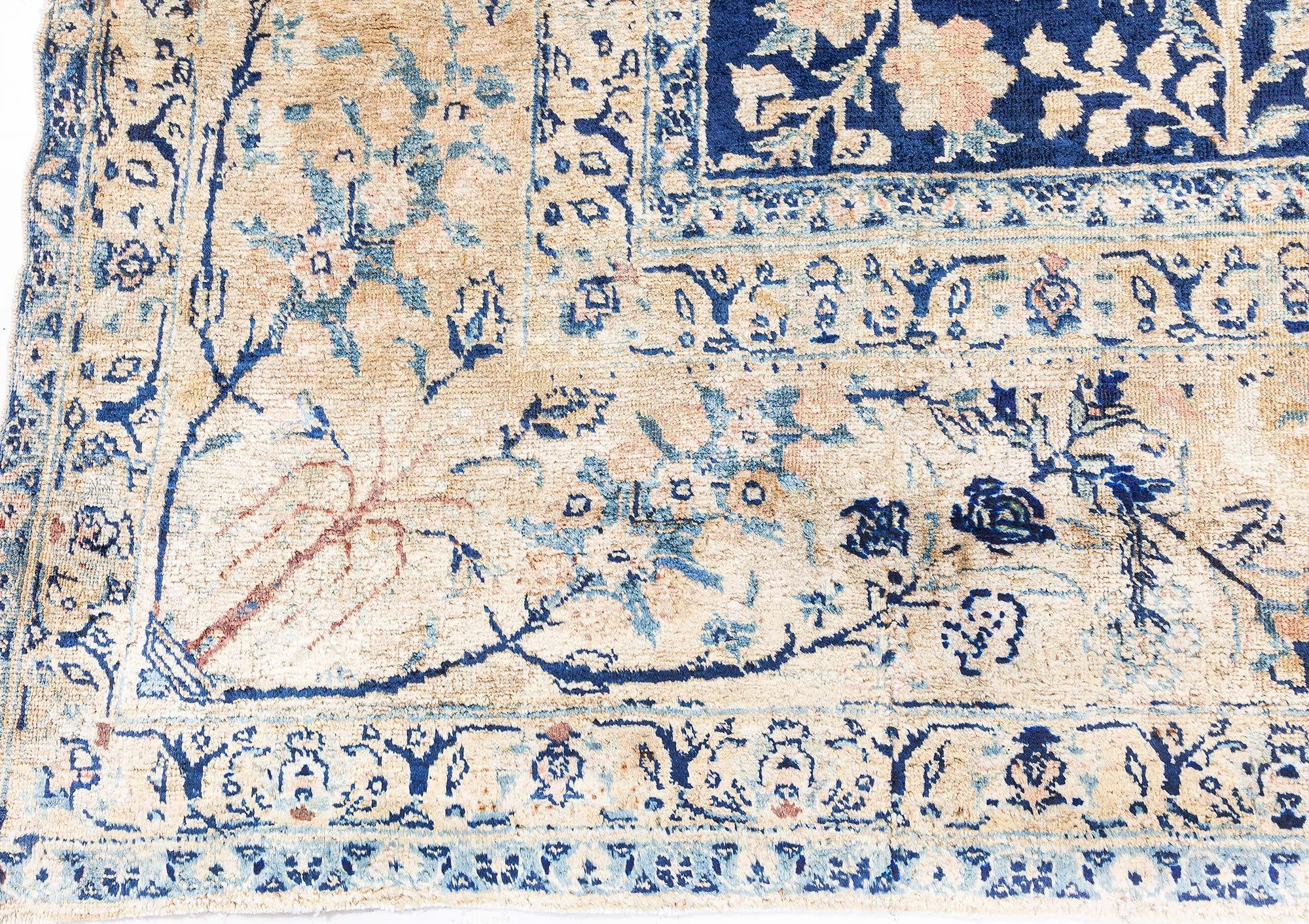 Doris Leslie Blau Authentic Persian Tabriz Handmade Wool Carpet For Sale 2