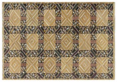“Strålar Gul” Vintage Swedish Flat-Weave Rug by Marianne Richter c. 1950s