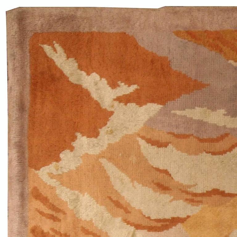 Art Deco Area Rug Designed by Renee Kinsbourg For Sale at